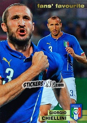 Sticker Giorgio Chiellini - #Tousensemble Road to France 2016 n. 141 - Panini