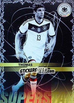 Cromo Thomas Müller - #Tousensemble Road to France 2016 - Panini