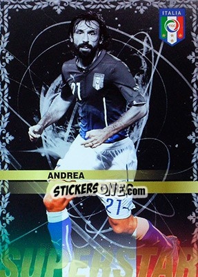 Sticker Andrea Pirlo - #Tousensemble Road to France 2016 n. 155 - Panini