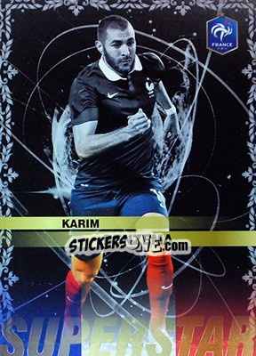 Sticker Karim Benzema - #Tousensemble Road to France 2016 - Panini
