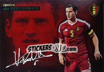 Sticker Jan Vertonghen - #Tousensemble Road to France 2016 n. 168 - Panini