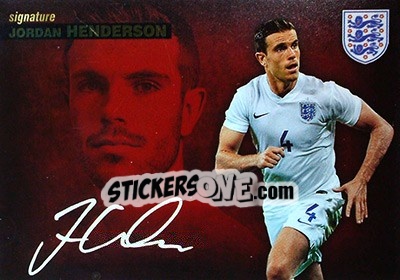 Sticker Jordan Henderson - #Tousensemble Road to France 2016 - Panini