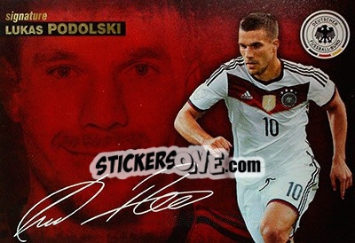 Sticker Lukas Podolski - #Tousensemble Road to France 2016 n. 179 - Panini