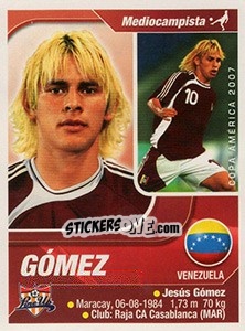 Sticker Gómez - Copa América. Venezuela 2007 - Navarrete