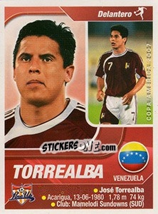 Sticker Torrealba - Copa América. Venezuela 2007 - Navarrete