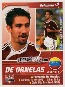 Sticker De Ornelas - Copa América. Venezuela 2007 - Navarrete