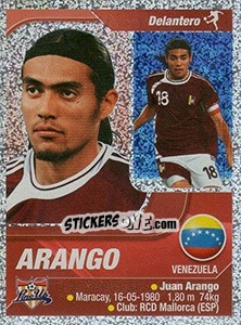 Sticker Juan Arango - Copa América. Venezuela 2007 - Navarrete