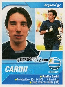 Sticker Carini - Copa América. Venezuela 2007 - Navarrete