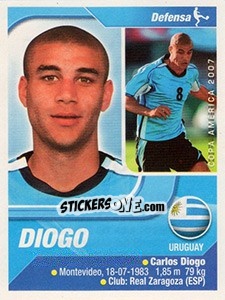 Sticker Diogo - Copa América. Venezuela 2007 - Navarrete