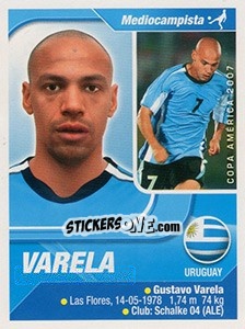 Sticker Gustavo Varela - Copa América. Venezuela 2007 n. 55 - Navarrete
