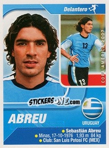 Sticker Abreu - Copa América. Venezuela 2007 n. 58 - Navarrete