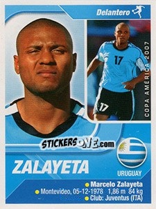 Sticker Zalayeta - Copa América. Venezuela 2007 n. 59 - Navarrete