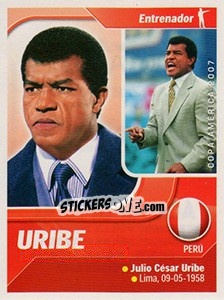 Sticker Uribe (Entrenador) - Copa América. Venezuela 2007 - Navarrete