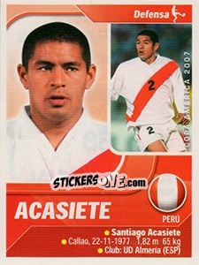 Sticker Acasiete - Copa América. Venezuela 2007 n. 68 - Navarrete