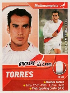 Sticker Rainer Torres - Copa América. Venezuela 2007 n. 70 - Navarrete