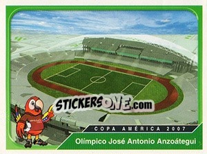 Sticker Estadio Olímpico José Antonio Anzoátegui, Puerto La Cruz - Copa América. Venezuela 2007 - Navarrete