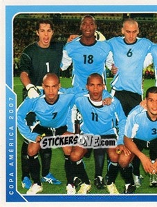 Sticker Equipo Uruguay - Copa América. Venezuela 2007 - Navarrete