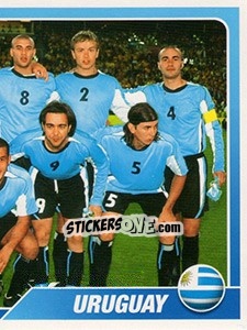 Cromo Equipo Uruguay