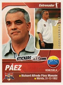 Figurina Páez (Entrenador) - Copa América. Venezuela 2007 n. 31 - Navarrete