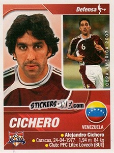 Figurina Cichero - Copa América. Venezuela 2007 - Navarrete