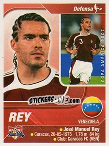 Cromo Rey - Copa América. Venezuela 2007 - Navarrete