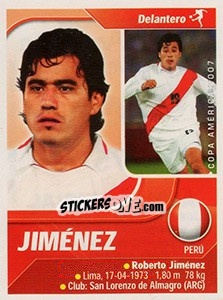 Sticker Roberto Jiménez - Copa América. Venezuela 2007 - Navarrete