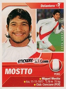 Sticker Mostto - Copa América. Venezuela 2007 n. 76 - Navarrete