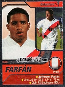 Sticker Farfán - Copa América. Venezuela 2007 - Navarrete