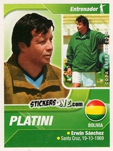 Cromo Platini (Entrenador) - Copa América. Venezuela 2007 n. 79 - Navarrete