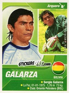 Cromo Galarza - Copa América. Venezuela 2007 - Navarrete