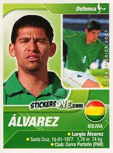 Sticker Álvarez - Copa América. Venezuela 2007 - Navarrete