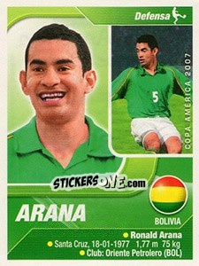 Sticker Arana - Copa América. Venezuela 2007 n. 83 - Navarrete
