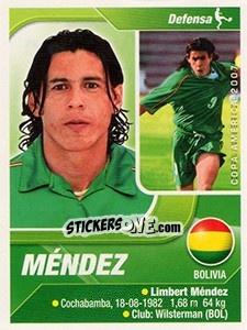 Sticker Méndez - Copa América. Venezuela 2007 n. 84 - Navarrete