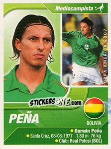 Sticker Peña - Copa América. Venezuela 2007 n. 86 - Navarrete