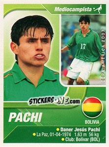 Sticker Pachi - Copa América. Venezuela 2007 n. 88 - Navarrete