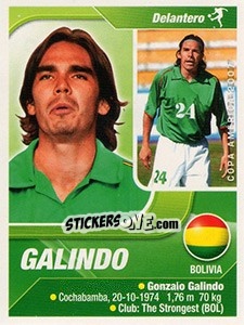Cromo Galindo - Copa América. Venezuela 2007 - Navarrete