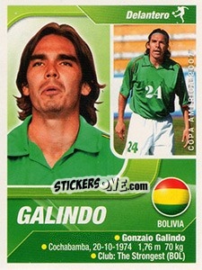 Sticker Galindo - Copa América. Venezuela 2007 n. 90 - Navarrete