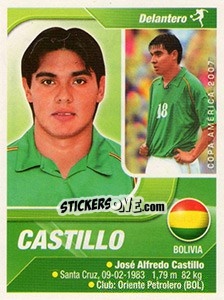 Sticker Castillo - Copa América. Venezuela 2007 - Navarrete