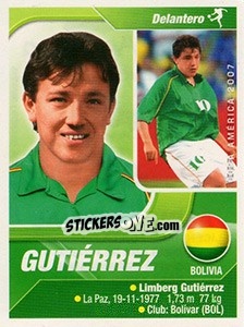 Sticker Gutiérrez - Copa América. Venezuela 2007 - Navarrete