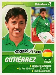 Sticker Gutiérrez - Copa América. Venezuela 2007 n. 93 - Navarrete