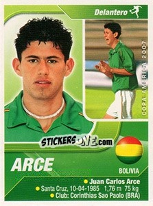 Sticker Arce - Copa América. Venezuela 2007 n. 94 - Navarrete