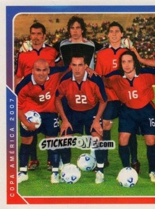Sticker Equipo Chile - Copa América. Venezuela 2007 - Navarrete