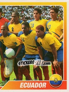 Sticker Equipo Ecuador - Copa América. Venezuela 2007 - Navarrete
