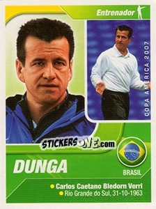 Sticker Dunga (Entrenador) - Copa América. Venezuela 2007 - Navarrete