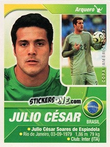 Sticker Julio César - Copa América. Venezuela 2007 n. 104 - Navarrete