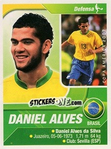 Sticker Dani Alves - Copa América. Venezuela 2007 n. 106 - Navarrete