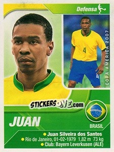 Sticker Juan - Copa América. Venezuela 2007 - Navarrete