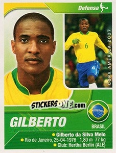 Figurina Gilberto - Copa América. Venezuela 2007 - Navarrete