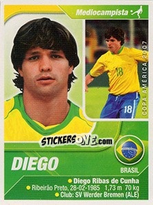 Sticker Diego - Copa América. Venezuela 2007 n. 110 - Navarrete