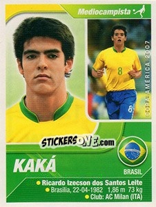 Sticker Kaká - Copa América. Venezuela 2007 n. 112 - Navarrete